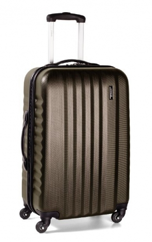 Velký cestovní plastový kufr na 4 kolečkách March Ribbon L brushed 75 cm polykarbonát