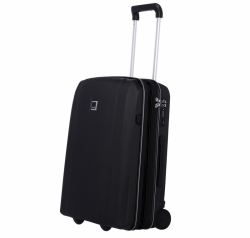Palubní kufr na 2 kolečkách Titan Xenon USB 55 cm, lehký polykarbonát