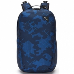 Batoh Pacsafe Vibe 25L Backpack blue camo bezpečnostní
